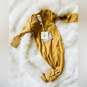 Kate Quinn 0-3 Months stitched Knotted Gown melange rib - NWT